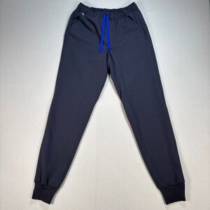 Figs Tansen Jogger‎ Scrub Pants XS Gray Slim Fit Security Pocket Drawstring Soft